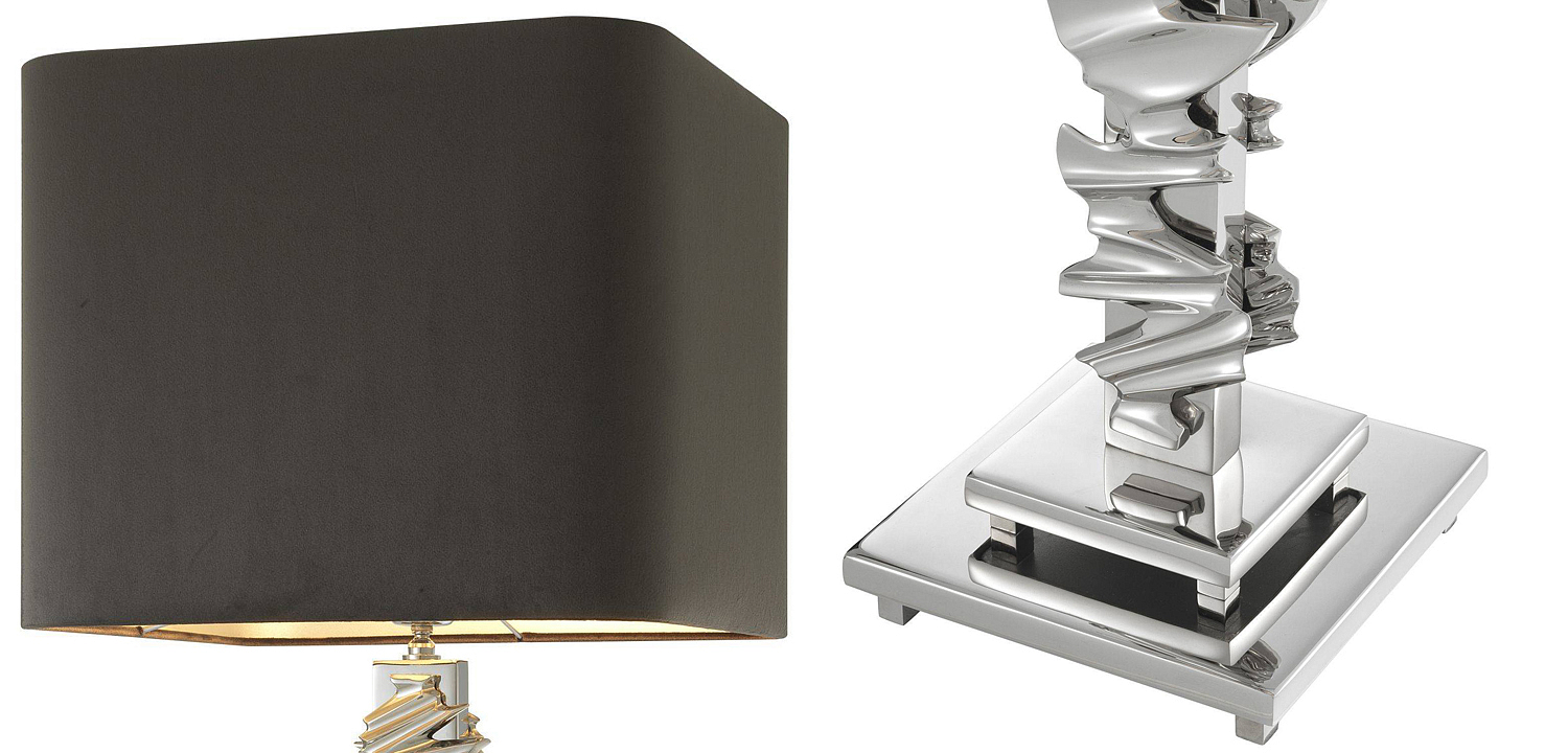 Настольная лампа Eichholtz Table Lamp Abruzzo Nickel Настольная лампа Eichholtz Table Lamp Abruzzo Nickel - Loft-Concept в Орле