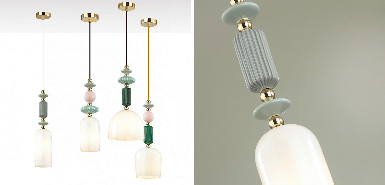Подвесной светильник Iris hanging lamp gray Подвесной светильник Iris hanging lamp gray - Loft-Concept в Орле