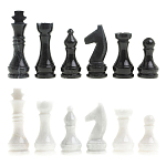 Шахматы классические с белой доской из натурального камня Мрамор Decorative Thematic Chess варинант исполнения - 5 | Loft Concept в Орле