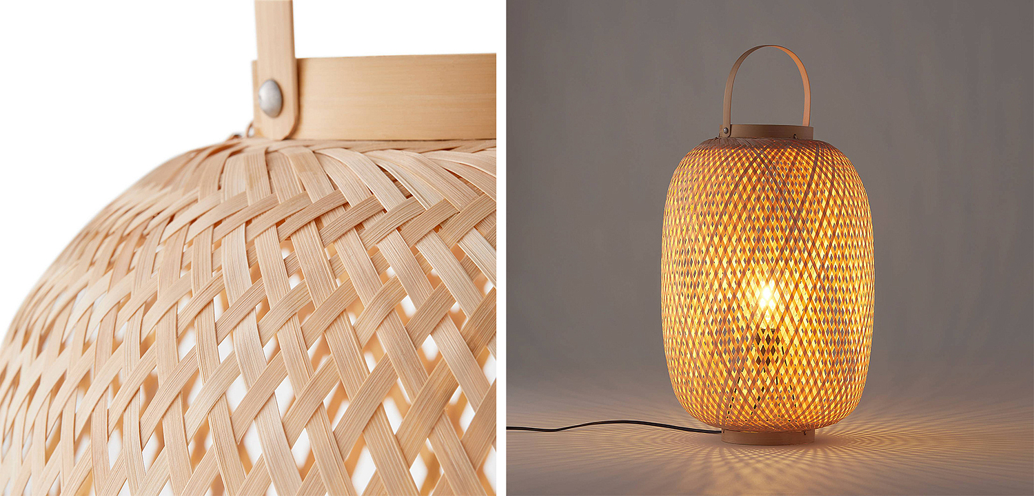 Настольная лампа Lantern Wicker Table lamp Настольная лампа Lantern Wicker Table lamp - Loft-Concept в Орле