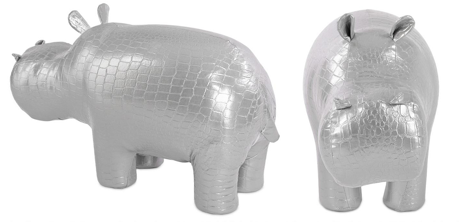 Пуф Бегемот Poof Hippo silver Пуф Бегемот Poof Hippo silver - Loft-Concept в Орле