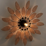 Настенный светильник с плетеным декором Wicker Leaves Wall Lamp варинант исполнения - 2 | Loft Concept в Орле