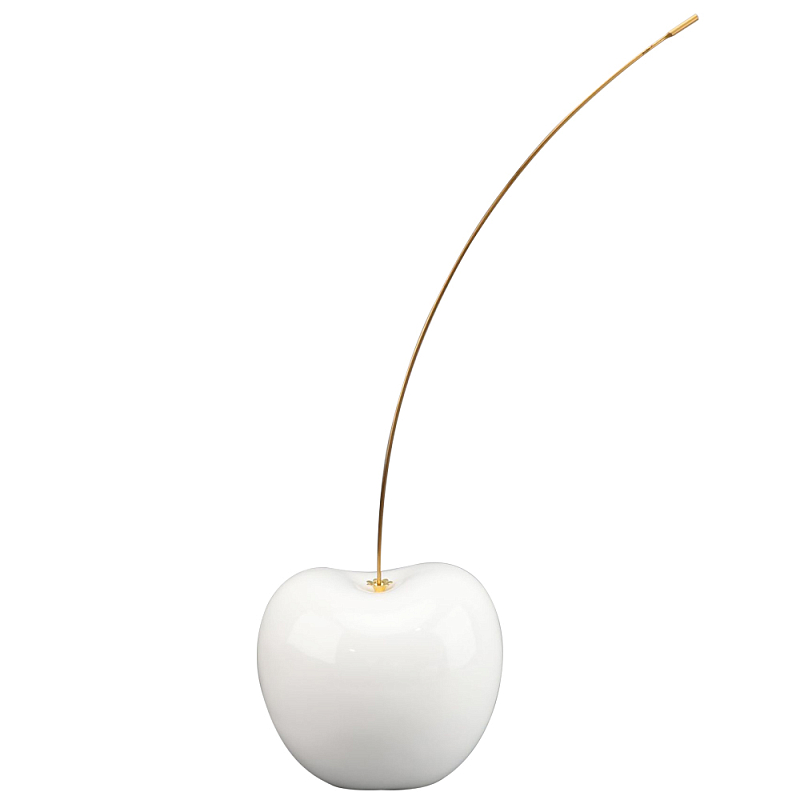 Декоративная статуэтка вишня Cherry White Statuette Белый Золотой Декоративная статуэтка вишня Cherry White Statuette Белый Золотой в Орле | Loft Concept