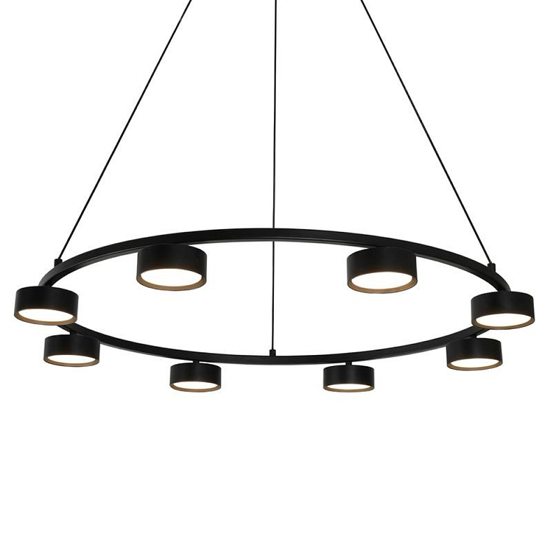 Люстра подвесная круглая черная Black Light Fixtures Черный Люстра подвесная круглая черная Black Light Fixtures Черный в Орле | Loft Concept