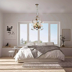 Люстра в виде клетки с цветами Flower Cell варинант исполнения - 4 | Loft Concept в Орле