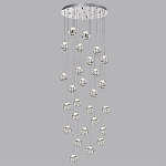 Люстра каскадня с 27-ю прозрачными шарообразными подвесами Bubbles Bocci варинант исполнения - 5 | Loft Concept в Орле