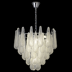 Люстра с подвесками из рифленного стекла в форме капель Textured Glass Chandelier варинант исполнения - 13 | Loft Concept в Орле