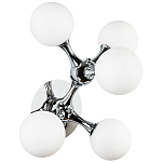 Бра с 5-ю плафонами из стеклянных шаров Pearls Suspension Chrome Wall Lamp варинант исполнения - 1 | Loft Concept в Орле