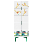 Тумба белая с рисунком Tall Forest Ok White варинант исполнения - 1 | Loft Concept в Орле