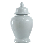 Ваза белая с крышкой однотонная Chinoiserie Ceramics варинант исполнения - 1 | Loft Concept в Орле