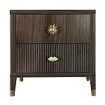 Тумба прикроватная с двумя ящиками Elsa Dreams Walnut варинант исполнения - 5 | Loft Concept в Орле