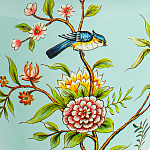 Настольная лампа голубая с изображением птиц Slip Away варинант исполнения - 6 | Loft Concept в Орле