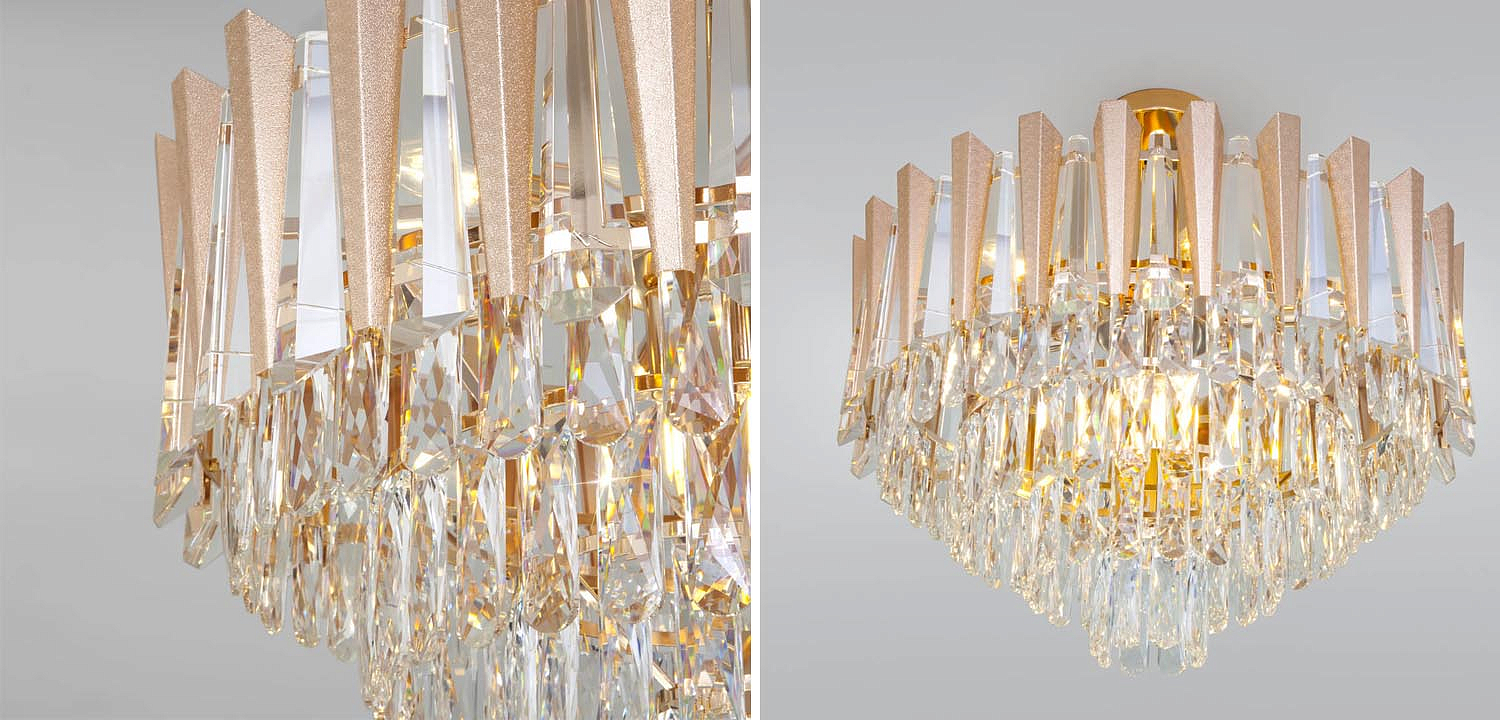 Потолочная люстра Crystal Edge Chandelier Потолочная люстра Crystal Edge Chandelier - Loft-Concept в Орле