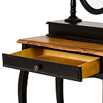 Трельяж черный из массива березы с зеркалом и ящиком Vintage варинант исполнения - 2 | Loft Concept в Орле