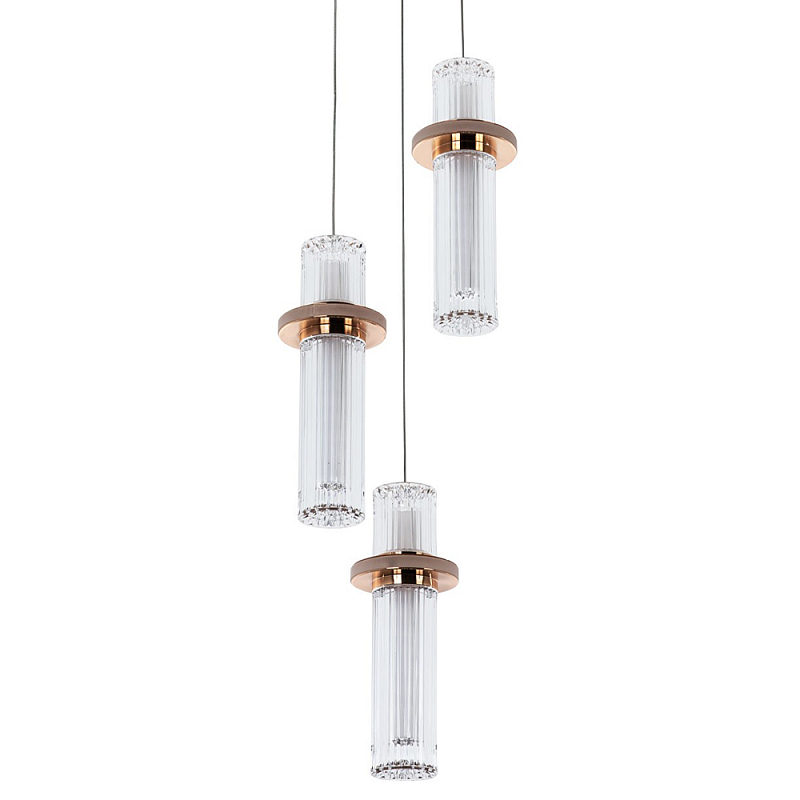 Подвесной светильник золото Trio Odile Acrylic Tube Hanging Lamp Gold Глянцевое золото Прозрачный Подвесной светильник золото Trio Odile Acrylic Tube Hanging Lamp Gold Глянцевое золото Прозрачный в Орле | Loft Concept