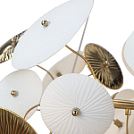 Люстра с белыми и золотистыми цветами Dahlia Flowers Lamp варинант исполнения - 7 | Loft Concept в Орле