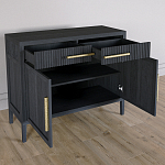 Буфет Primo с двумя ящиками и двумя фасадами Черный дуб варинант исполнения - 4 | Loft Concept в Орле