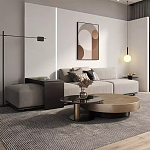 Комплект их 2-х круглых дизайнерских журнальных столов Difelap варинант исполнения - 2 | Loft Concept в Орле