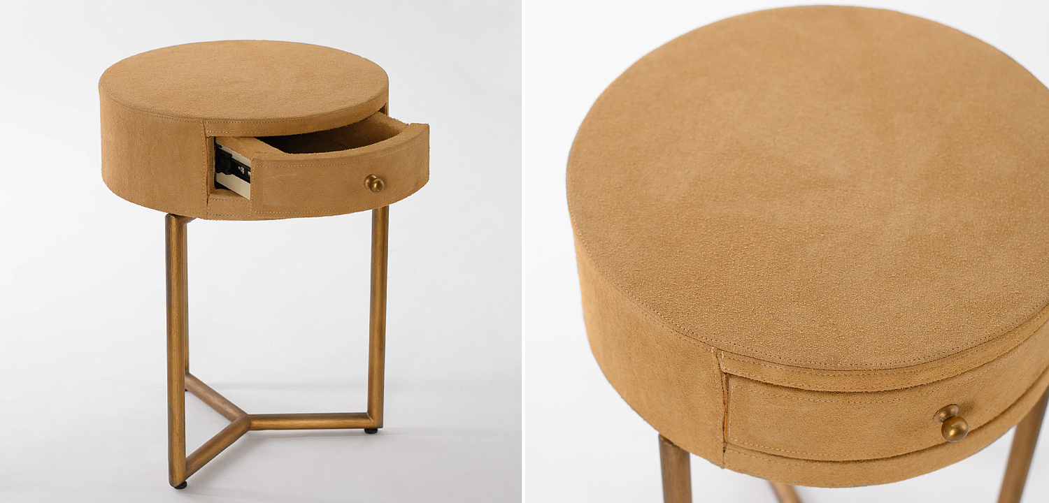 Приставной стол Suede Side Table Приставной стол Suede Side Table - Loft-Concept в Орле