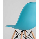 Пластиковый стул на ножках из массива бука Eames Torquoise варинант исполнения - 3 | Loft Concept в Орле