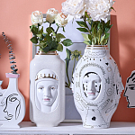 Ваза с золотисто-белыми фрагментами Faces of Imagination варинант исполнения - 3 | Loft Concept в Орле