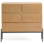 Комод с геометрическим рисунком на ящиках Anders Light Wood варинант исполнения - 2 | Loft Concept в Орле