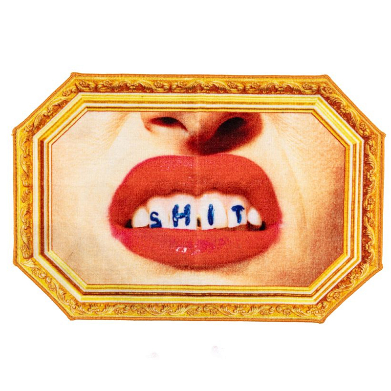 Коврик Seletti Shit (Face) Оранжевый Красный Коврик Seletti Shit (Face) Оранжевый Красный в Орле | Loft Concept