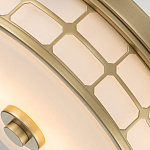 Потолочный светильник для ванных комнат цвета латунь в виде металлической клетки с геометрическими узорами Quoizel варинант исполнения - 4 | Loft Concept в Орле