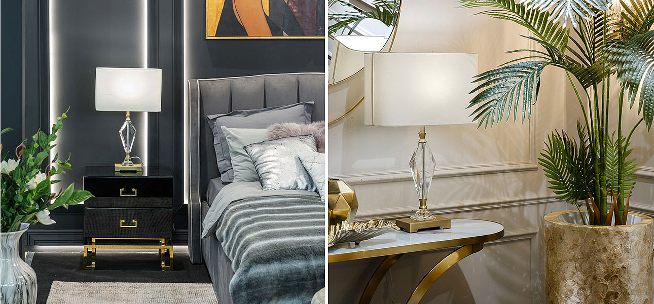 Настольная лампа Glass Diamond Decor Настольная лампа Glass Diamond Decor - Loft-Concept в Орле