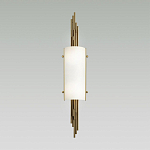 Бра с цилиндрическим белым плафоном на бронзовом основании с вертикальным декором из металлических трубок Sohne варинант исполнения - 2 | Loft Concept в Орле