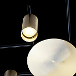 Потолочный светильник с 8-ю цилиндрическими плафонами цвета латунь TRIBES CHANDELIER варинант исполнения - 5 | Loft Concept в Орле