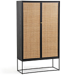 Шкаф с 2-мя дверцами из ротанга ручной работы Fuse Wicker Furniture варинант исполнения - 1 | Loft Concept в Орле