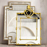 Зеркало прямоугольное Golden Classic Ornament Mirror варинант исполнения - 5 | Loft Concept в Орле