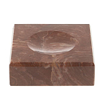 Подставка под шар квадратная из натурального камня Лемезит Natural Stone Sphere Stands варинант исполнения - 1 | Loft Concept в Орле