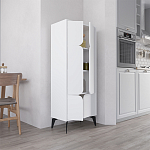 Комод белый с 4-мя дверцами на металлических ножках SPARK MULTIPURPOSE CABINET WHITE варинант исполнения - 7 | Loft Concept в Орле