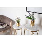 Столик дизайнерский Beige marble варинант исполнения - 3 | Loft Concept в Орле