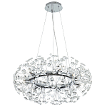 Круглая подвесная люстра Crystal Dandelions Chrome Chandelier варинант исполнения - 2 | Loft Concept в Орле