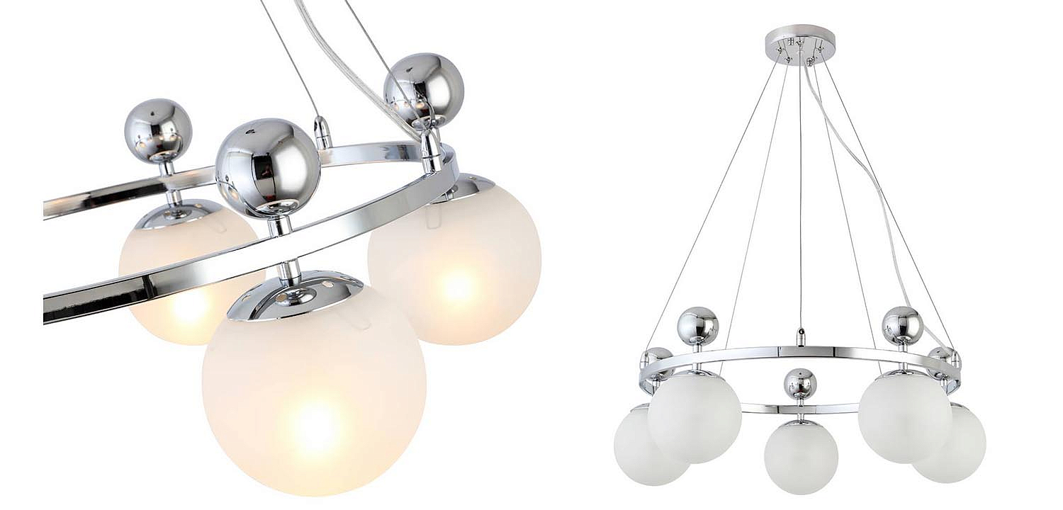 Люстра Demian Chrome Chandelier Люстра Demian Chrome Chandelier - Loft-Concept в Орле