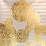 Обои ручная роспись в стиле Арт-деко Namban Colourway SC-289 on gold gilded paper варинант исполнения - 2 | Loft Concept в Орле