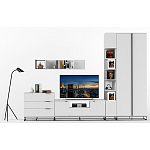 Полка навесная белая открытая Strict Lines  варинант исполнения - 6 | Loft Concept в Орле