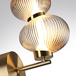 Бра с 2-мя рифлеными стеклянными шарами Marcelh Light варинант исполнения - 8 | Loft Concept в Орле