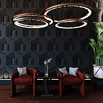 Гипсовая 3D Панель HEXAGON TEMPLE варинант исполнения - 1 | Loft Concept в Орле