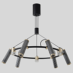 Люстра круглая с 9-ю цилиндрическими плафонами на магнитном креплении Bronze Concert варинант исполнения - 2 | Loft Concept в Орле