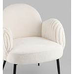 Полукресло Wave Stripes букле белый варинант исполнения - 2 | Loft Concept в Орле