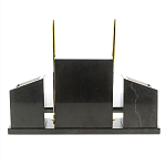 Настольный письменный набор из мрамора и змеевика с гербом России Marble Accessory варинант исполнения - 4 | Loft Concept в Орле