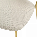 Стул барный широкой полукруглой спинкой на золотистых ножках Chair Smooth Shapes варинант исполнения - 6 | Loft Concept в Орле