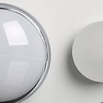 Бра овальной формы белого цвета с 2-мя лампами Lunar Pebbles варинант исполнения - 7 | Loft Concept в Орле