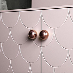 Дизайнерский комод розовый с фактурным фасадом Tiles варинант исполнения - 2 | Loft Concept в Орле