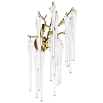 Бра с бронзовыми акцентами и прозрачными стеклянными каплями Droplet Bra варинант исполнения - 1 | Loft Concept в Орле