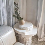 Дизайнерский журнальный стол цилиндрической формы фактурный Mylepen варинант исполнения - 3 | Loft Concept в Орле